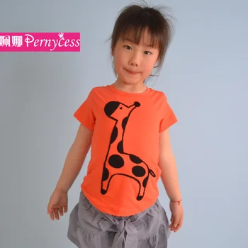 Beautiful Boy Girl T Skirt Supplier Kids Clothe Giraffe Cartoon