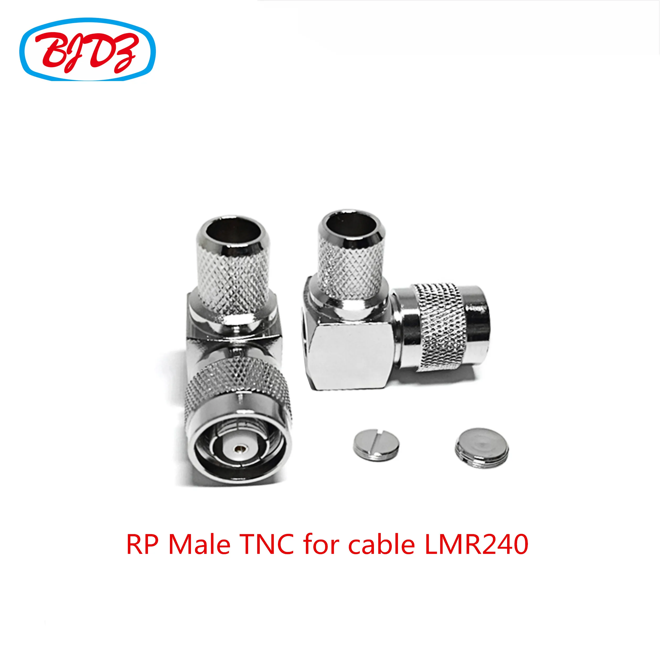 high quality crimp right angle elbow TNC plug male connector for LMR400 RG8 RG8