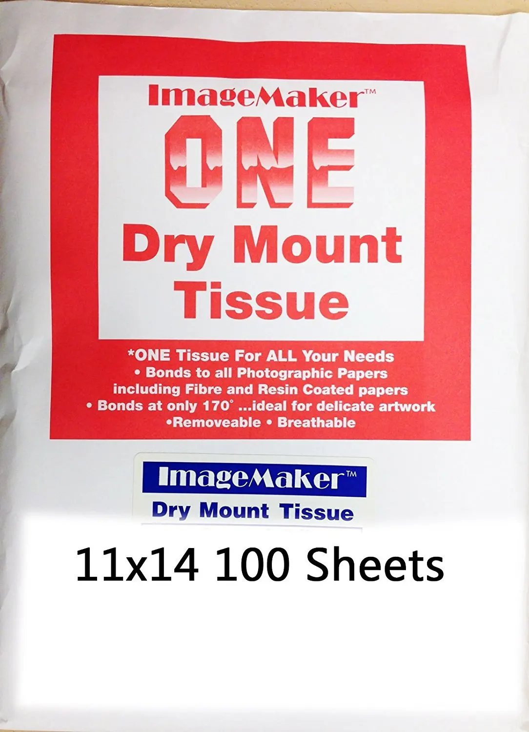 Image Maker Photographic Dry Mount Tissue 11x14-100 Sheets