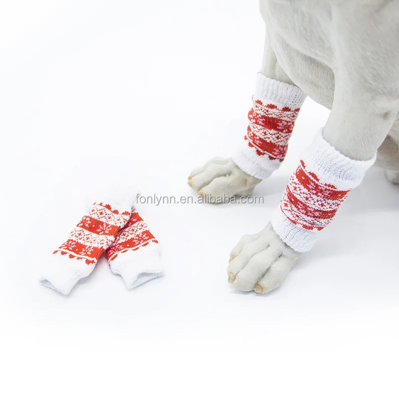 2019 Custom Color Knitting Warm Dog Shoe Socks,Cat Shoes,Pet Shoes For Dogs