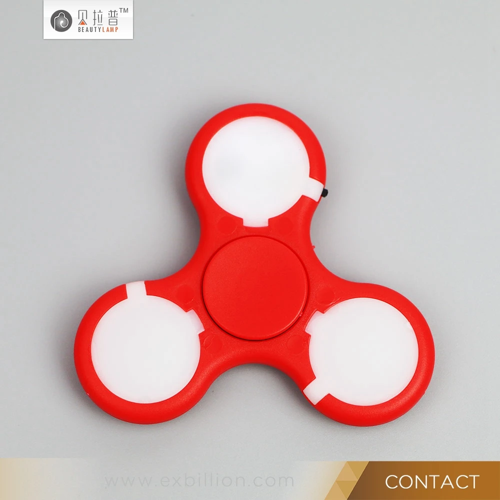 2017 new hot products with or without LED metal fidget spinner