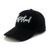 Black Color Flexfit Hat Custom Fitted Hat