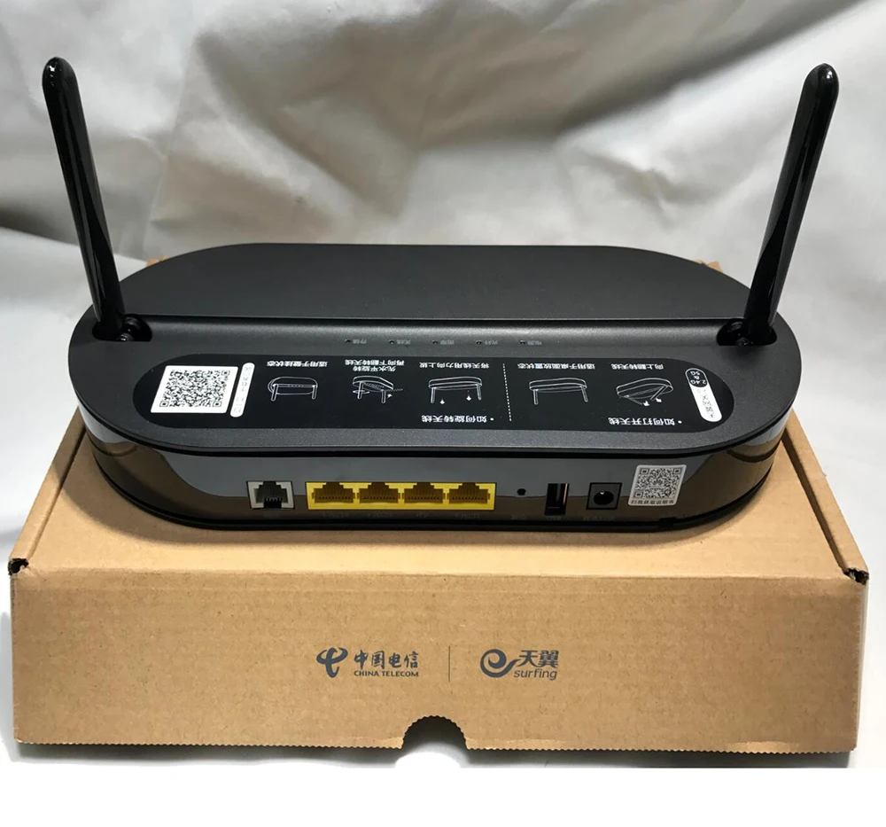 英文版华为 hs8145v 4ge gpon gepon onu ont with wifi   pots 8145