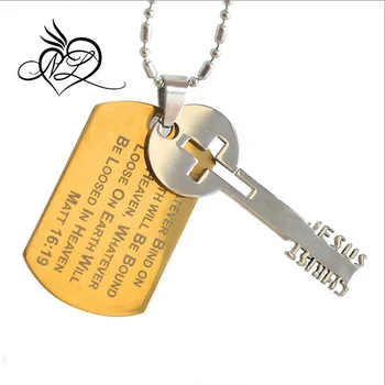 Top Qualitäts und Markenprodukte Edelstahl Hundemarke Goldenen Schlüssel Anhänger Halskette Für Männer Buy Hundemarke Halskette Für Kinder,Schöne Top Qualitäts und Markenprodukte Edelstahl Hundemarke Goldenen Schlüssel Anhänger Halskette Für Männer Buy Hundemarke Halskette Für Kinder,Schöne