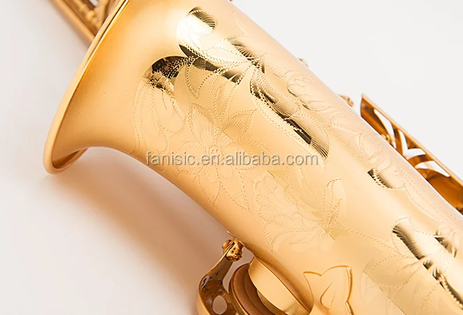 brush gold alto saxophone/Abrasive blasting golden saxophone