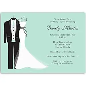 Bridal Shower Invitations Dress Tux Mint Green Wedding Bridal Shower Invitations Dress Tux Mint Green Wedding 10
