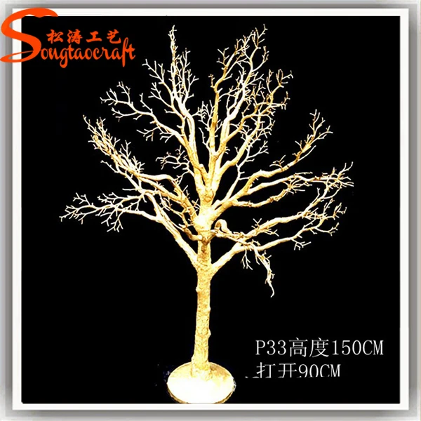 China Factory Wholesale Artificial Fake Dry Tree White Decorative Tree