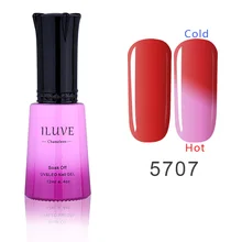 iLuve Fashion 12ml ChemeleonTemperature Color Changed Nail Gel Polish  UV LED Lamps Gel Nail Polish Nails Salon Red to Pink