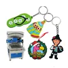 Popular automatic rubber microplastic silicone micro liquid soft pvc keychain injection machine