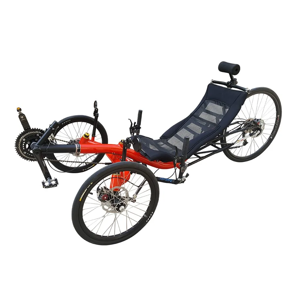 China Cheap Adult Mesh Seat 3 Wheel Long Distance Riding Recumbent Bike ...