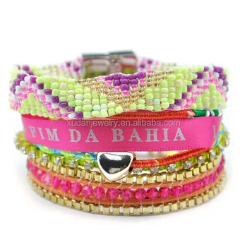 Multilayer Wrap Bracelets For Women Brazilian Magnetic Clasp Bracelet Ribbon Rope Beaded Boho Ethnic Multilayer Wrap Bracelets For Women Brazilian Magnetic Clasp Bracelet Ribbon Rope Beaded Boho Ethnic