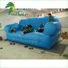 Never leaks and brittle when bouncing selling on Alibaba blue inflatable sofa