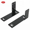 High Quality Custom Carbon Steel Furniture Bracket Floating Shelf Bracket with Powder Coated Black