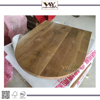 1 End Semi Circle 0ak Dinner Table Top With Antique Saw Mark View 1 End Semi Circle 0ak Dinner Table Top With Antique Saw Mark