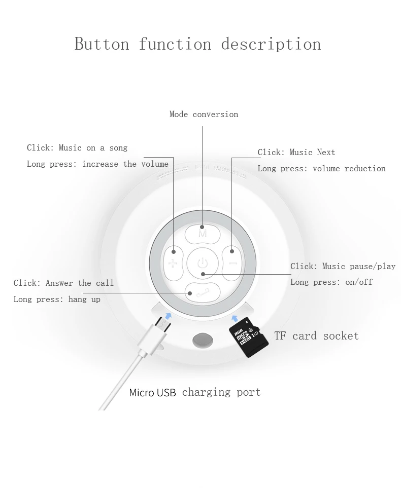 2019 new design Wireless Speakers Outdoor Portable Mini Speaker With Answerable call - ANKUX.COM