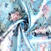 Digital Floral Printed Light 100% Polyester Stretch Satin Fabric