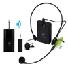 Wireless Microphone with Headset & Lavalier Lapel Mics Beltpack Transmitter&Receiver For DSLR Camera