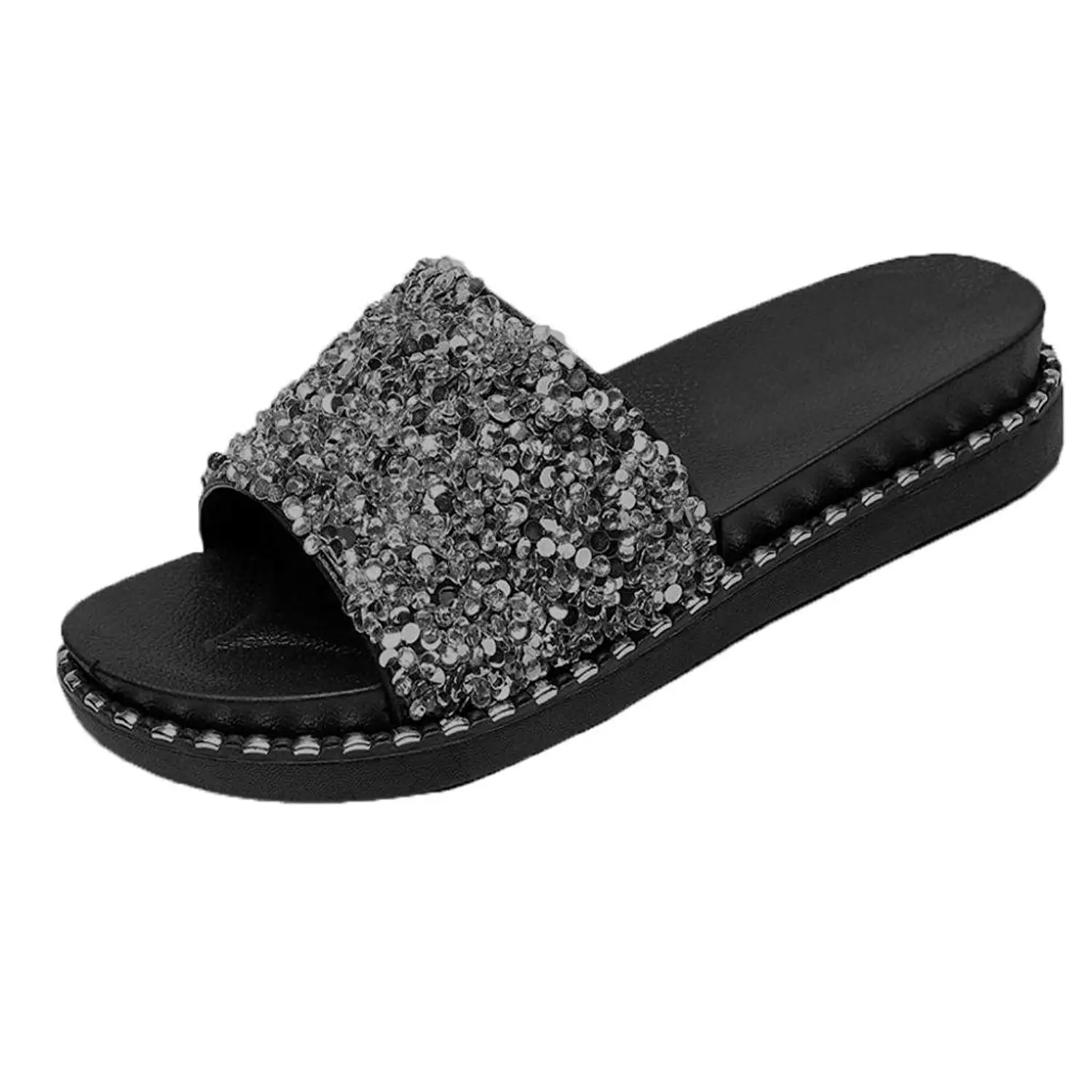 glitter slippers womens