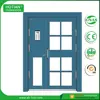 China manufacturer main gate designs high quality steel security glass door with safe password lock
