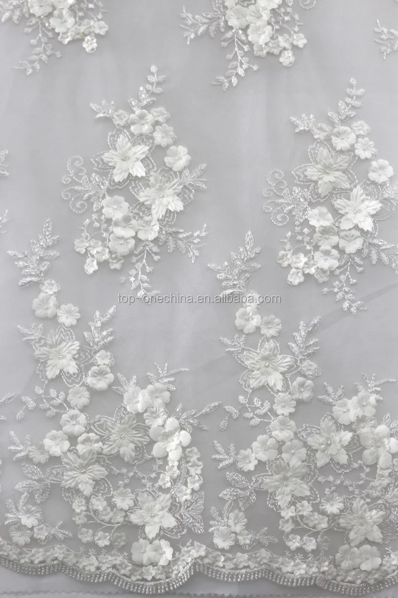 white french lace fabric