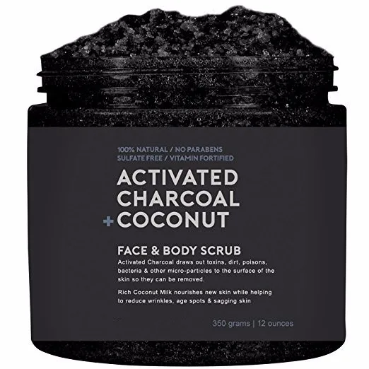 Best Selling Activated Charcoal Body Scrub For Exfoliating And Skin