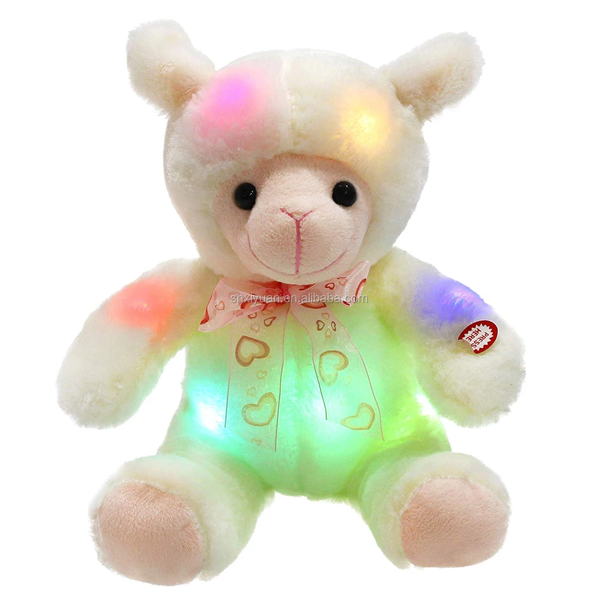 Stuffed Animals Creative Night Light Toys Plush Led Light Up Flashing 