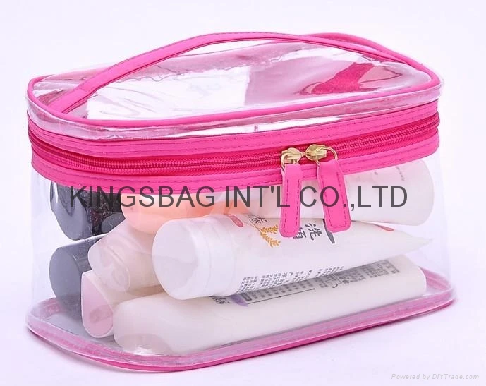 Clear Vinyl Zippered Cosmetic Bag Carry Case Travel Makeup Clear Vinyl Zippered Cosmetic Bag Carry Case Travel Makeup Pvc Printed Bags Product