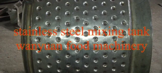 mixing tank dimple plate