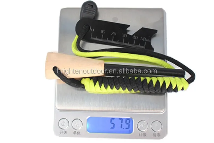 Survival Handle Magnesium Flint Stone Fire Starter For Outdoor