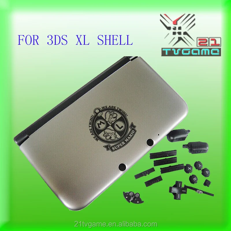 New Color Mario Replacement Shell For Nintendo 3ds Xl In Red Color,For