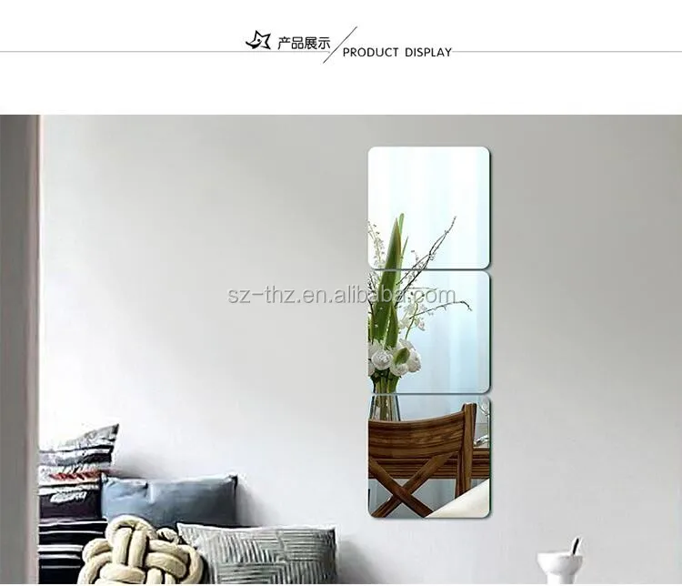 Acrylic Wall Mirrors Sheet Home Decor Wedding Contracted Originality