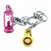 Wholesale Mini Colorful Sand Clock Glass Sand Bottle Timer Hourglass Aladdin Lamp Shape Souvenir Keychain