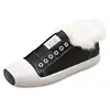 Newly popular womens soft sole comfortable pig nose shaped women white shoes with plush