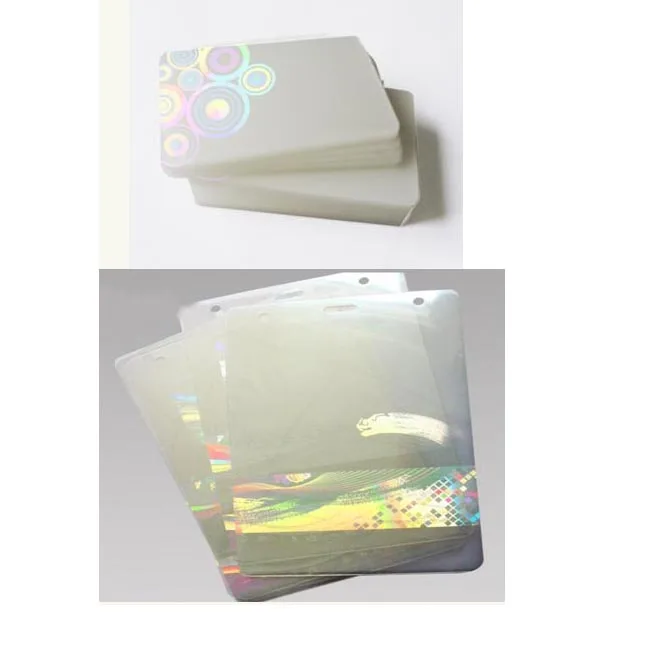 Custom Sticker Usage, and PET Material Transparent Hologram for ID Cards