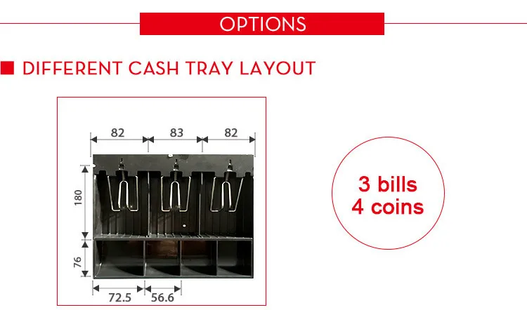 Small Adjustable Micro Switch Cash Drawer Manufacturer