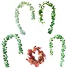sample order New Arrival Good Offer Green White Ficus Leaf Tree Artificial Plants Of Leaves artificial eucalyptus garland