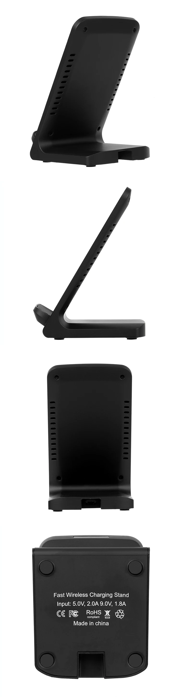 Fast Wireless Charger,Fast Wireless Charging Pad Stand for iPhone X/8/8 Plus For Samsung S9/Note 8/S8/S8 Plus