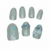OEM Long Flare Display Acrylic Gel Glitter Nail Tips Wholesale