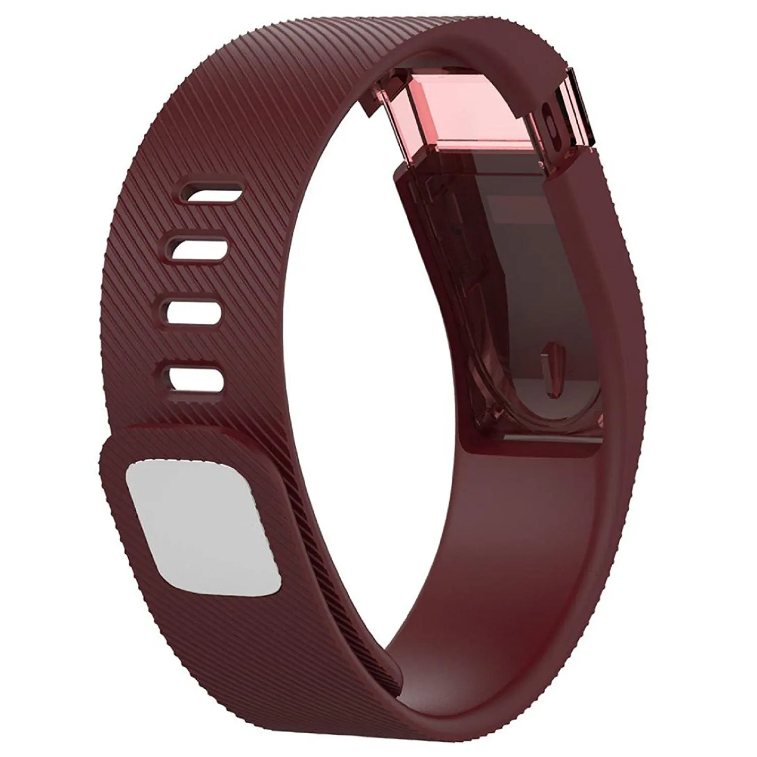 Owill Durable Solid Colour Soft Replacement Silicone Band Rubber Strap Wristband Bracelet For Fitbit Charge (Red)