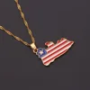 american brazil uk africa map necklace gold chain jewellery