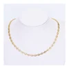 C11084 Simple Design Cheap Thick Chain Jewelry Initial unique Small Kenya 18K Saudi Gold Necklace For Women