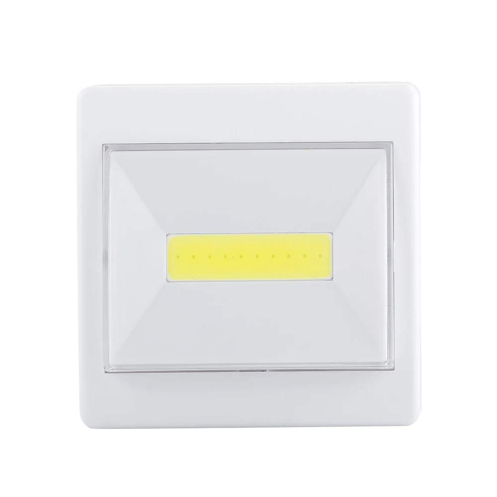 Mini Bright Led Night Wall Light Cob Battery Operated Cordless Switch Tap Light For Indoor Closet Emergency Light manufacture