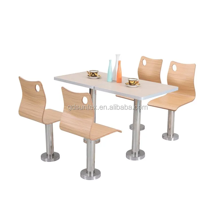 Modern Restaurant Furniture Wooden Dining Table And Chairs For Sale