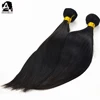 Indian Hair 18inch Straight Weft Natural color 2016 Virgin Unprocessed saga remy human hair