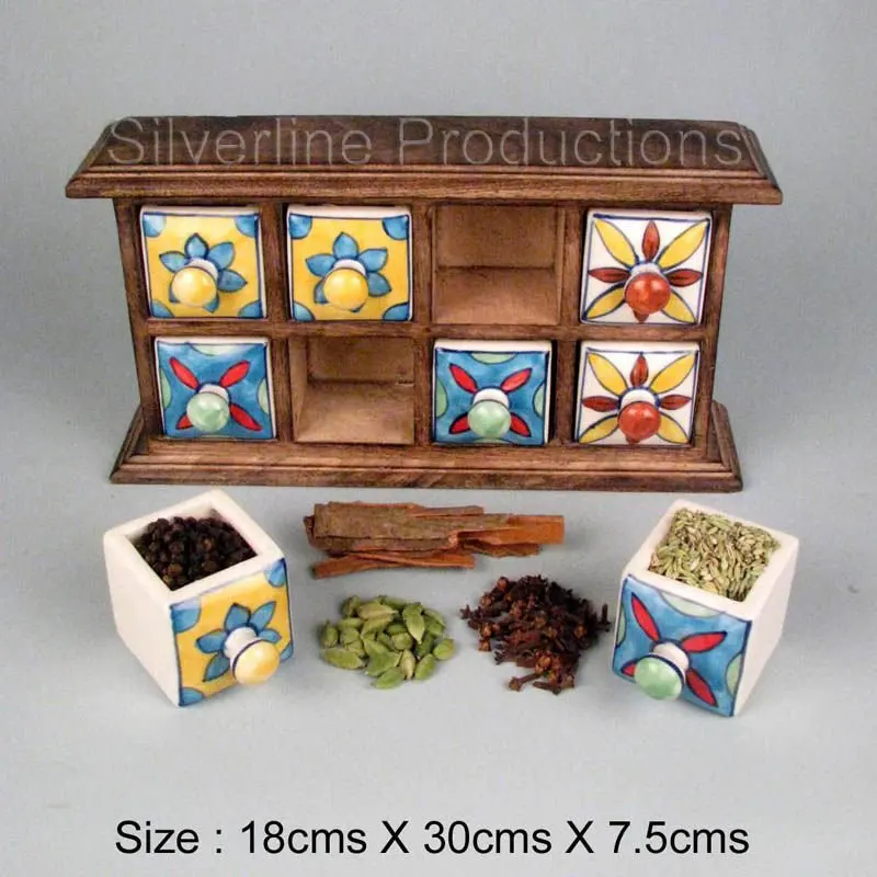 Kitchen Spice Cabinet With 8 Ceramic Drawer Buy Prefab Kitchen