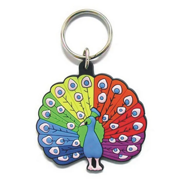 Promotional Cool Cheap Soft Custom Pvc Keychain Rubber 3d Keychain With