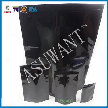 Custom Make Black 1 Ponnd Large Smell Proof Weed Bags Custom Make Black 1 Ponnd Large Smell Proof Weed Bags