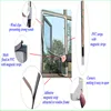 Hot Sale Fiberglass Magnetic Window Screen/ Fly Bug Window Mosquito Net