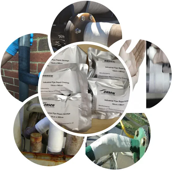 Industrial Fiberglass Pipe Fix Wrap Tape,Metal,Pvc,Copper Pipe Crack