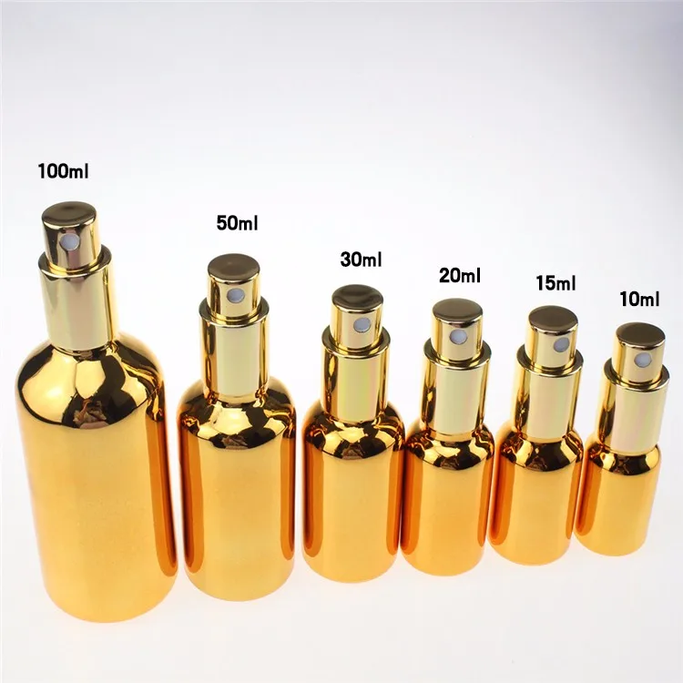 PGH21 Gold Glass Bottle with Perfume pump (1)